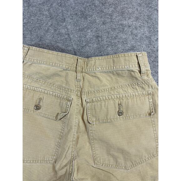 VINTAGE Y2K Abercrombie & Fitch Shorts Womens Sz 2 Khaki Ripstop Utility Safari - Picture 6 of 8